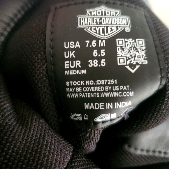 Women's Harley Davidson Boots, SUEDE, Black, 7.5 - Picture 3 of 6